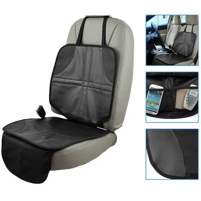 Anti-slip short leather car seat protector (5)