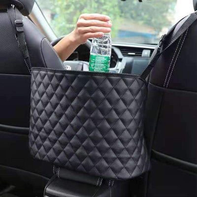 Black car storage bag net pocket (5)