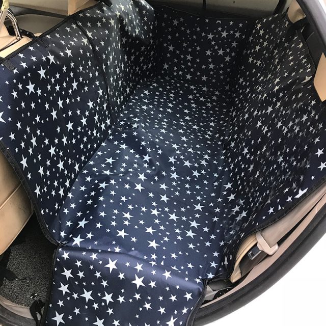 Cloth foldable dog car seat cover (1)