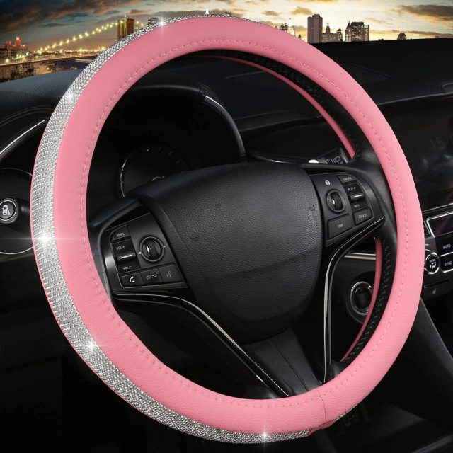 Factory diamond car steering wheel cover (2)