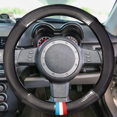 Fiber non-slip car steering wheel cover (1)