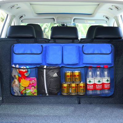 High-end car backrest storage bag (1)