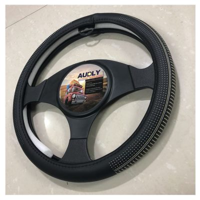 High-end leather steering wheel cover (3)