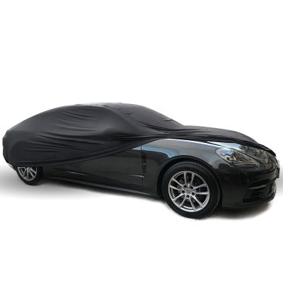 High-quality dust-proof black car cover (5)