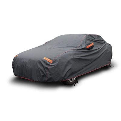 Home black warning car cover (4)