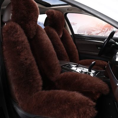 Long wool sheepskin car seat cover (5)