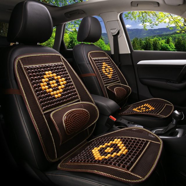 Luxury design bamboo car seat cover (5)