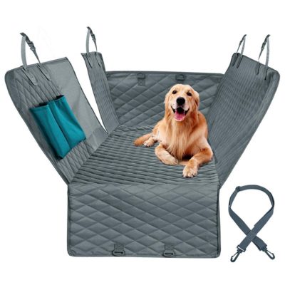 Mesh foldable dog car seat cover (3)