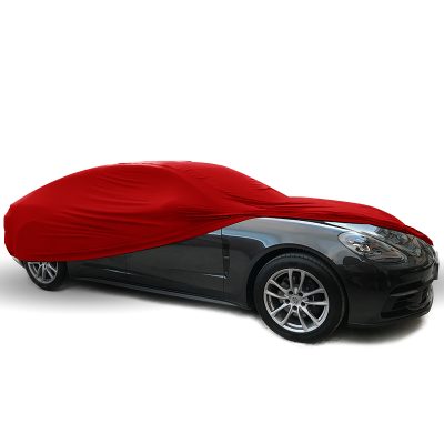 Red waterproof nylon car cover (5)